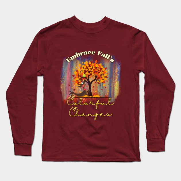 Radiant Fall Transitions Long Sleeve T-Shirt by DaShirtXpert